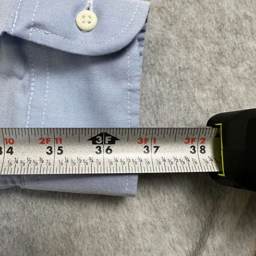 MTailor Mens Light Blue 100% Cotton Button Down Dress Shirt‎ Oxford Long Sleeve